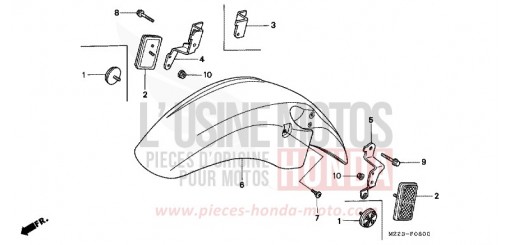 AILE AVANT CBR1000FP de 1993